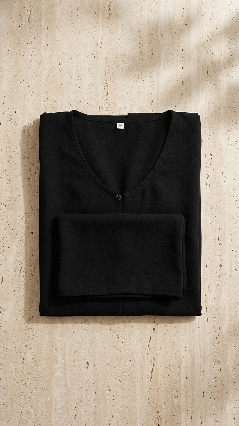 3 Piece Abaya Set – Noir