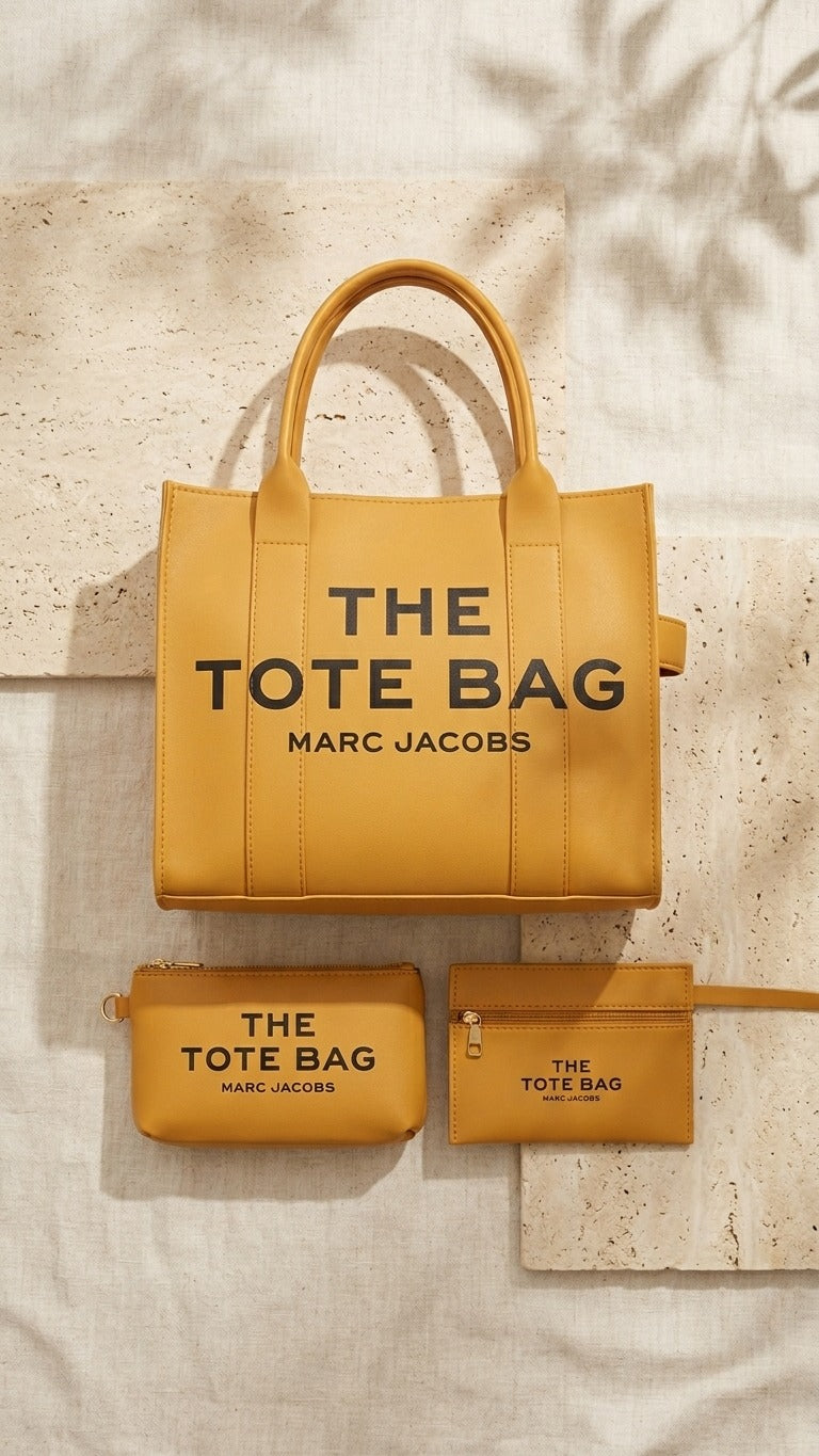 The Tote Bag Set – Yellow