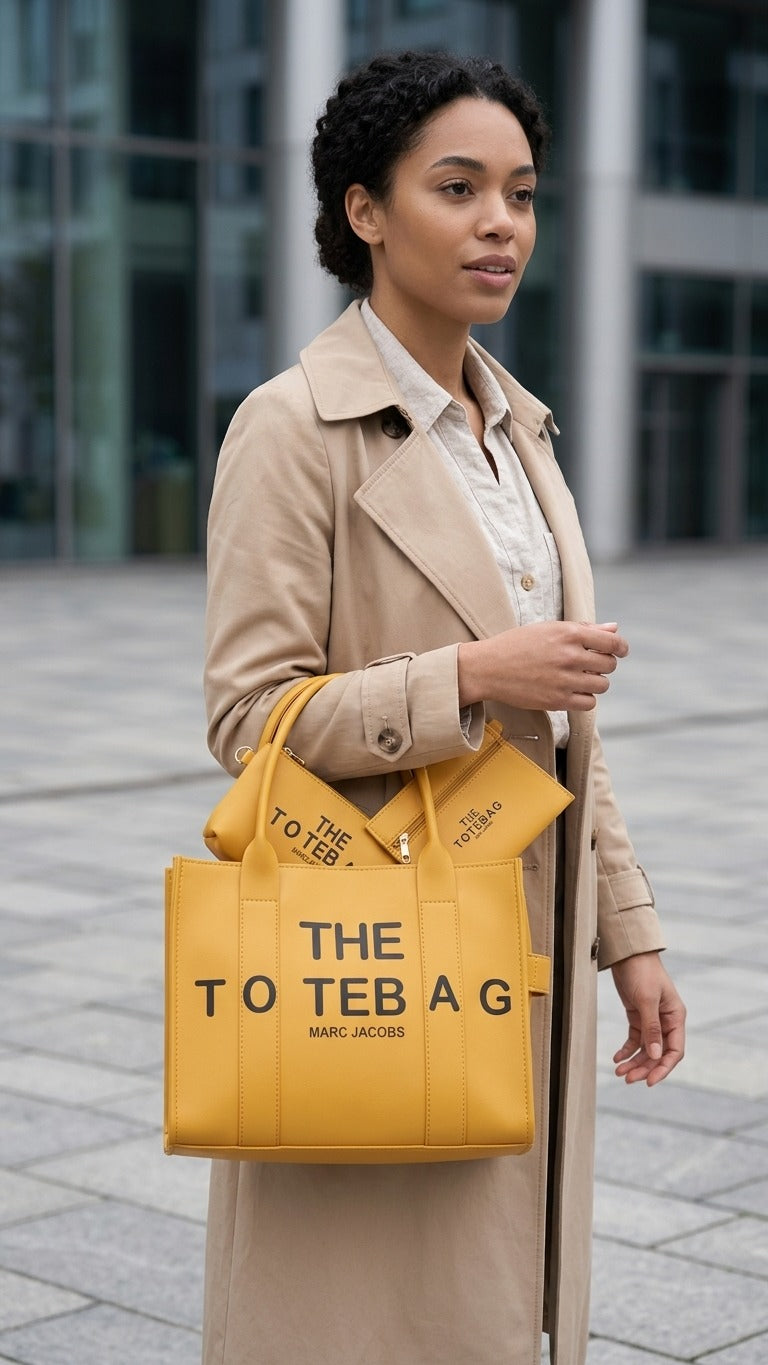 The Tote Bag Set – Yellow