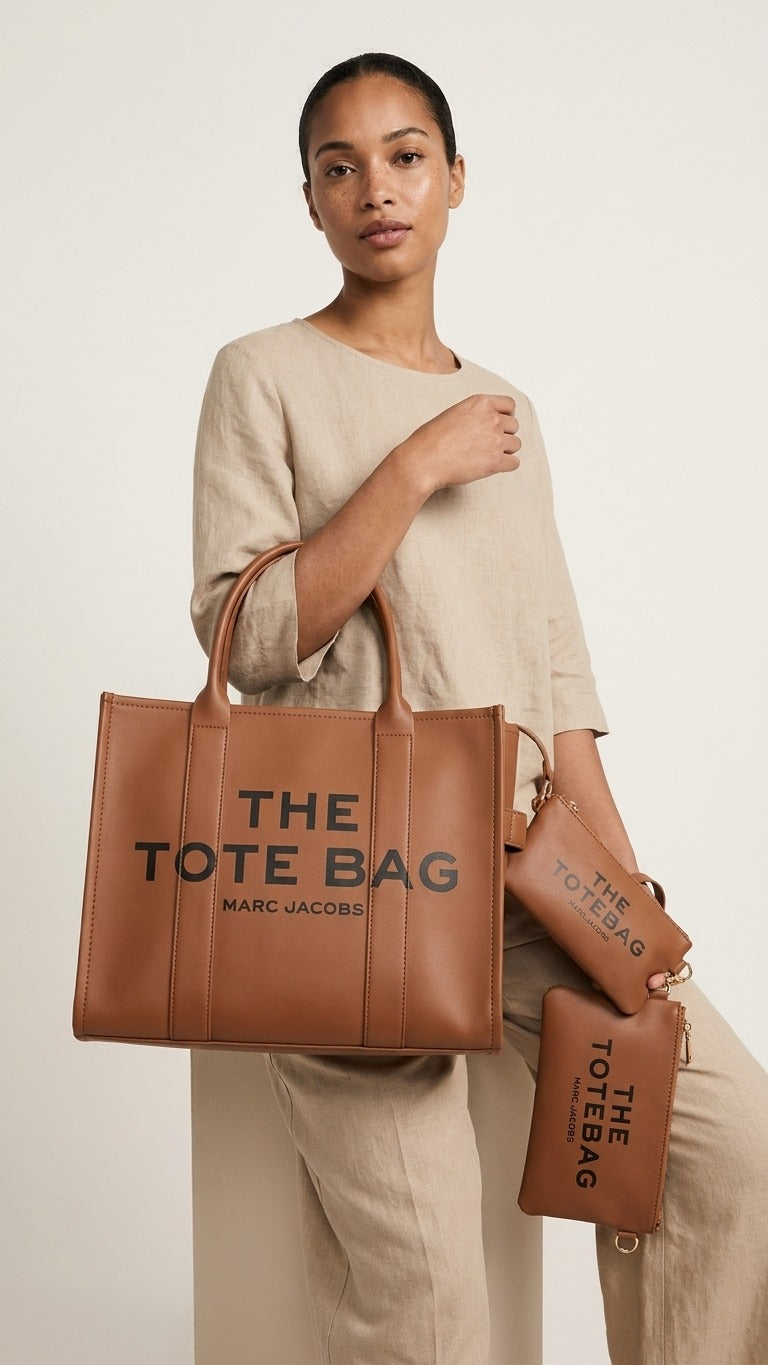 The Tote Bag Set – Brown