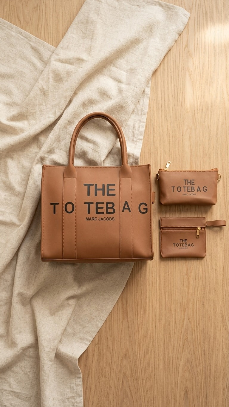 The Tote Bag Set – Brown