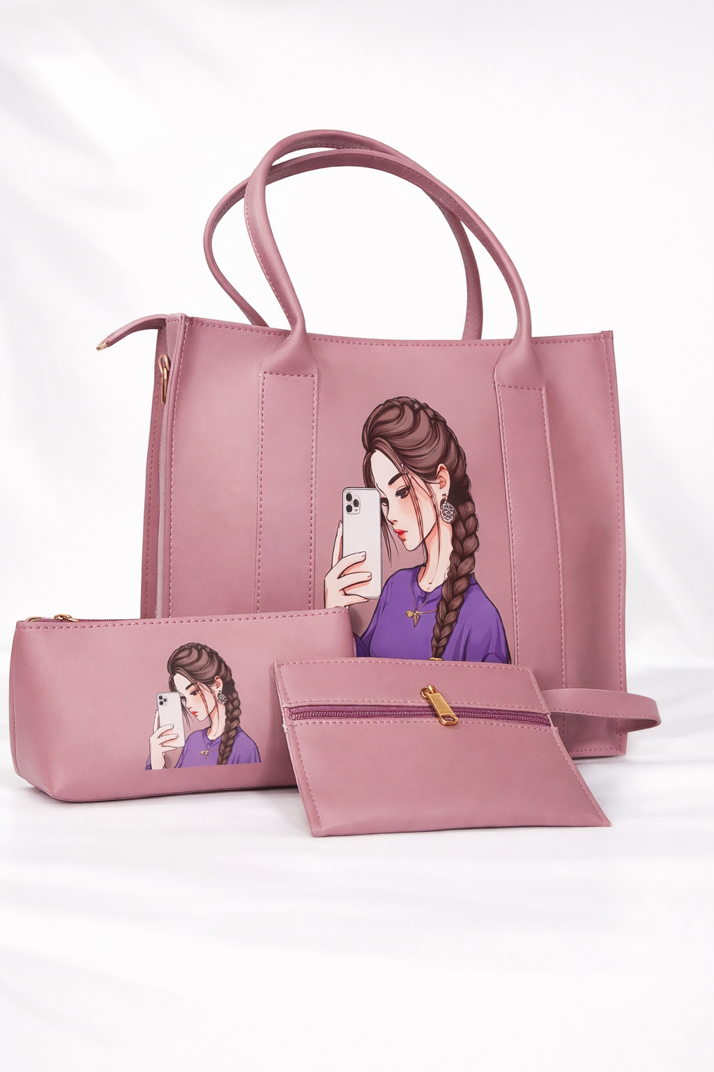 iPhone Bag Set – Pink