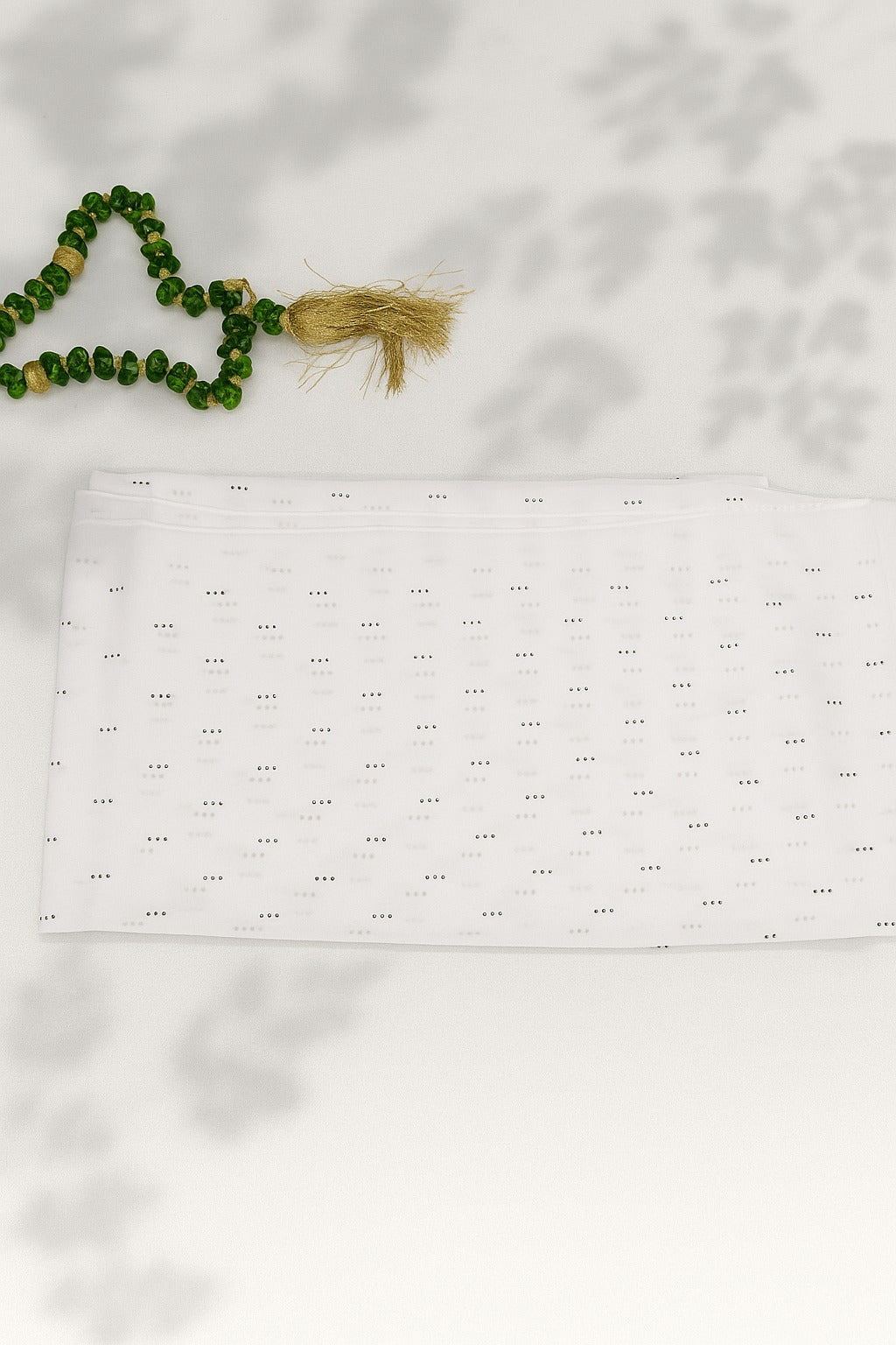 White Rhinestone Hijab