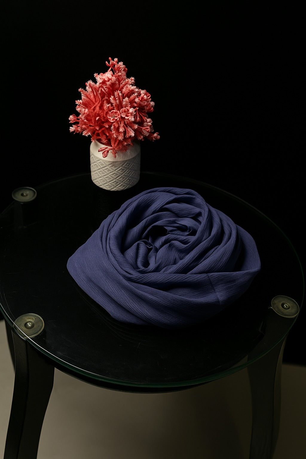 Navy Blue Moonlight Hijab