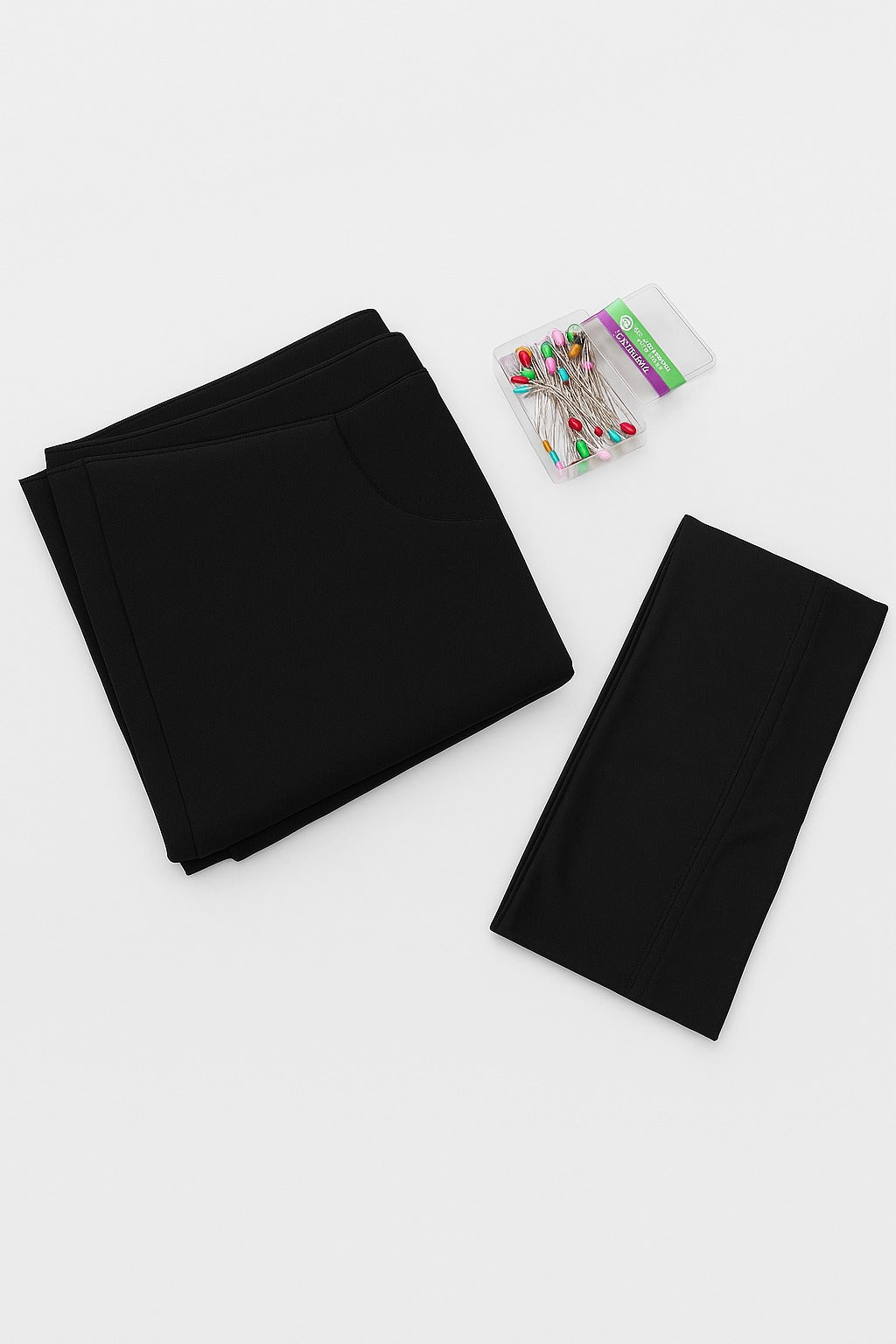 Black 3-in-1 Hijab Set