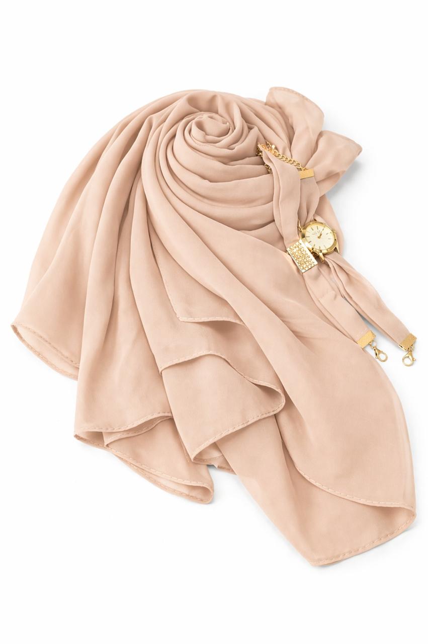 Nude 3-in-1 Hijab Set