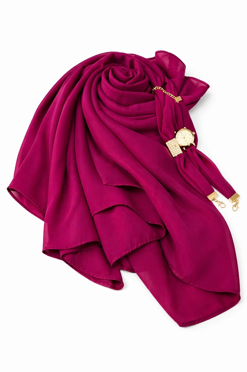 Magenta 3-in-1 Hijab Set