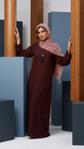 3 Piece Abaya Set  – Everyday Muave Abaya