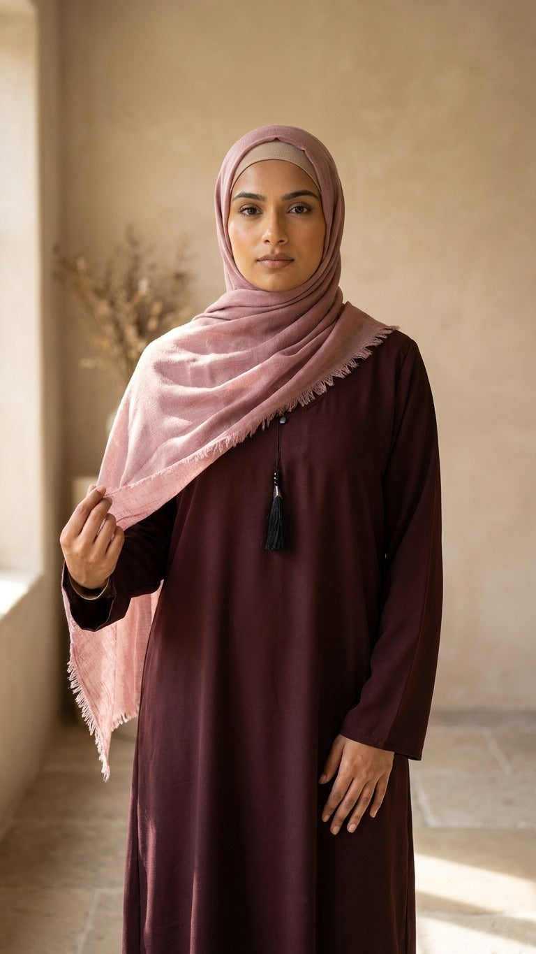 3 Piece Abaya Set  – Everyday Muave Abaya