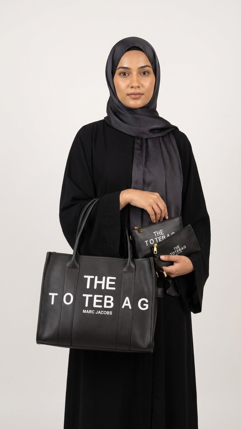 The Tote Bag Set – Black