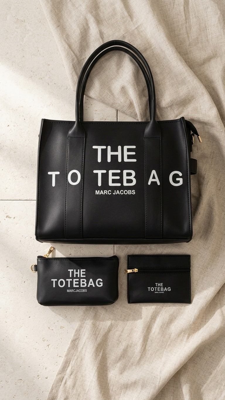 The Tote Bag Set – Black