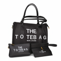 Black tote bag set professional product photo